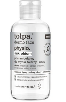 TOŁPA Dermo Face Physio Microbiome Mini Micellar Wash pentru față și ochi pentru calmarea iritațiilor 100 ml