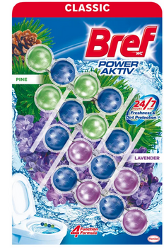 Bref Power Aktiv Earth Signs 3x50 g Suspendator pentru toaletă